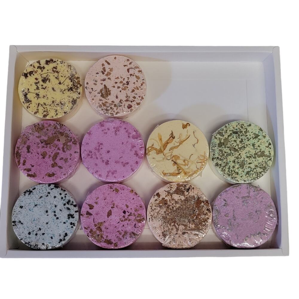Fragaroma Shower Bombs 10 ct Eucalyptus Peppermint Lavender Rose‎ Essential Oils